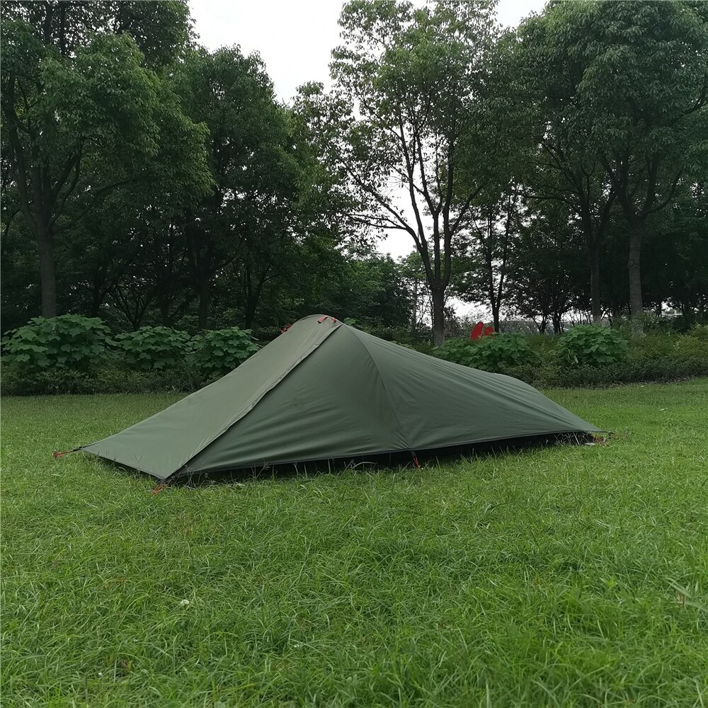 Cheap Goat Tents Ultralight Outdoor Camping Tent 1 Person Dual Layer Backpacking Bivy Tent Portable Aluminum PolesSleeping Bag Tent Travel Tent   